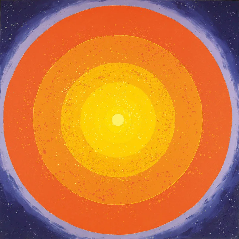 蕭勤 (b.1935)｜宇宙之進化2｜2001｜壓克力顏料、畫布｜200x200cm