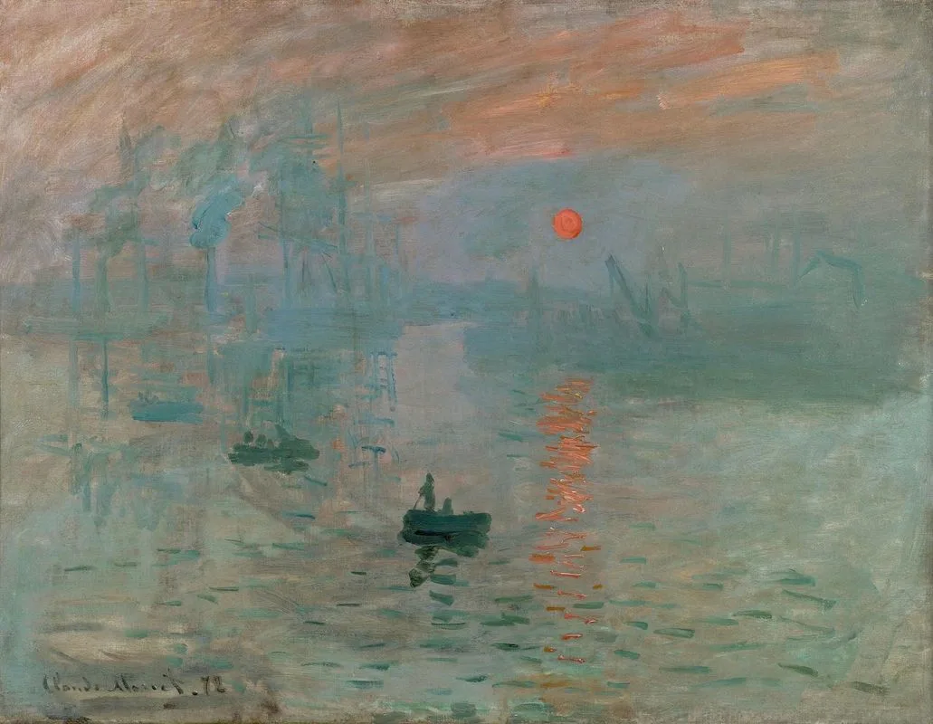 克勞德‧莫內 (1840-1926)｜印象‧日出｜1872｜油彩、畫布｜48x63cm
