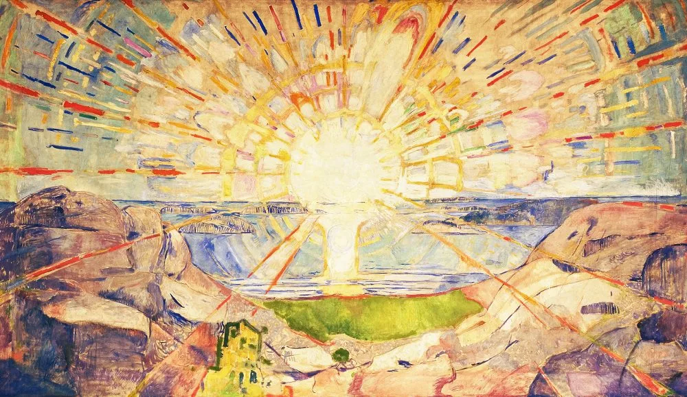 愛德華‧孟克 (1863-1944)｜太陽｜1911-1916｜油彩、畫布｜455x780cm