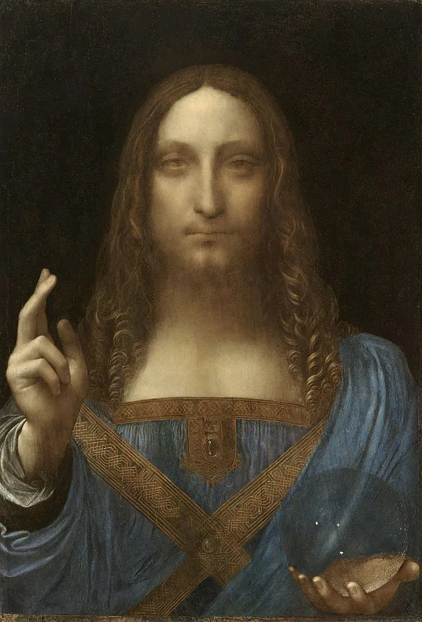 李奧納多·達文西 (1452-1519)｜救世主｜1500｜油彩、胡桃木｜65.6x45.4cm